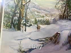 W. S Dawson Standing Silent Limited Edition Lithograph 61/500 Signed/Framed