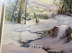 W. S Dawson Standing Silent Limited Edition Lithograph 61/500 Signed/Framed