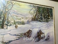 W. S Dawson Standing Silent Limited Edition Lithograph 61/500 Signed/Framed
