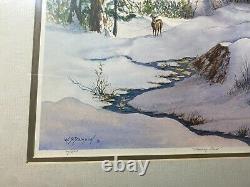 W. S Dawson Standing Silent Limited Edition Lithograph 61/500 Signed/Framed
