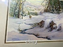 W. S Dawson Standing Silent Limited Edition Lithograph 61/500 Signed/Framed