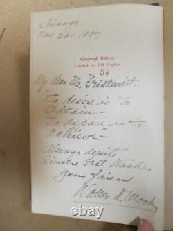 Walter D Moody MEN WHO SELL THINGS Signed Limited Edition 1908 CHICAGO Interest