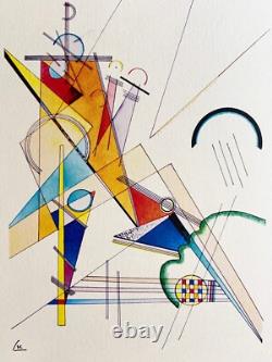 Wassily Kandinsky Lithograph 1954 COA Mourlot Original Numbered Signed Op