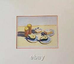 Wayne Thiebaud Lunch Offset Lithograph Limited Edition Signed in Plate 1991