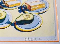 Wayne Thiebaud Lunch Offset Lithograph Limited Edition Signed in Plate 1991