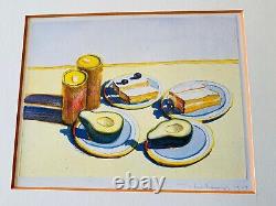 Wayne Thiebaud Lunch Offset Lithograph Limited Edition Signed in Plate 1991