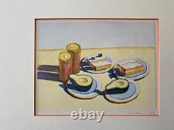 Wayne Thiebaud Lunch Offset Lithograph Limited Edition Signed in Plate 1991