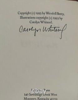 Wendell Berry A Consent Signed Numbered Limited Edition