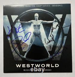 Westworld White Limited Edition Vinyl Signed By James Marsten +7 More Autographs