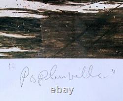 Will Hinds Print Poplarville Signed 28 x 18 Limited Edition 293/300