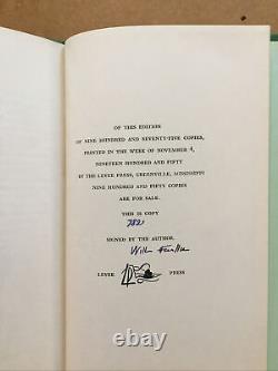 William Faulkner Notes on a Horsethief 1950. SIGNED LIMITED EDITION #782