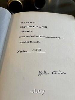 William Faulkner Signed Limited Edition Requiem for a Nun 434 of 750