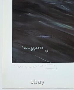 Wyland Storm Limited Edition Lithograph Hand Signed Sailboat Sailing ocean art