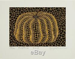 YAYOI KUSAMA'Pumpkin' 2005 SIGNED Limited Edition Silkscreen Print #374/380