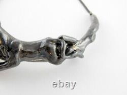 Yaacov Heller Signed Limited Edition Sterling Silver Lionesses Big Cats Necklace