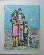 Yanni Posnakoff Family Vintage Artist Hand-signed Limited Edition Lithograph