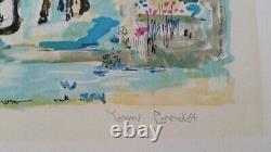 Yanni Posnakoff Family Vintage Artist Hand-signed Limited Edition Lithograph