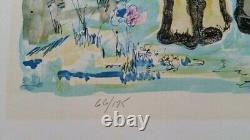 Yanni Posnakoff Family Vintage Artist Hand-signed Limited Edition Lithograph