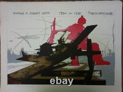 Yigal Tumarkin WAR- LITHOGRAH limited edition signed Jewish Art