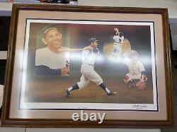 Yogi Berra Autographed limited edition Frames Christopher Paluso Lithograph