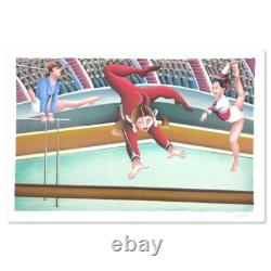 Yuval Mahler, Gymnast Limited Edition Serigraph, Numbered and Hand Signed with