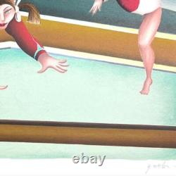 Yuval Mahler, Gymnast Limited Edition Serigraph, Numbered and Hand Signed with