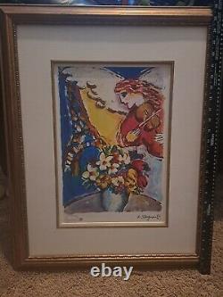 ZAMY STEYNOVITZ Eiffel Tower Angel Hand Signed Limited Edition Lithograph