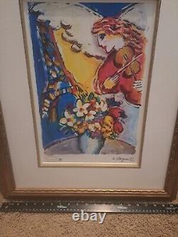 ZAMY STEYNOVITZ Eiffel Tower Angel Hand Signed Limited Edition Lithograph